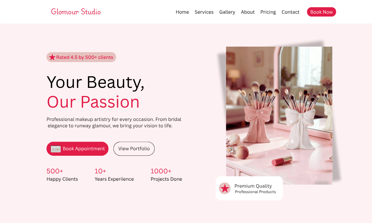 Cosmetic Brand Website